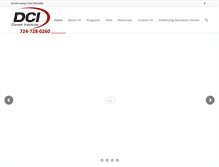 Tablet Screenshot of dci.edu